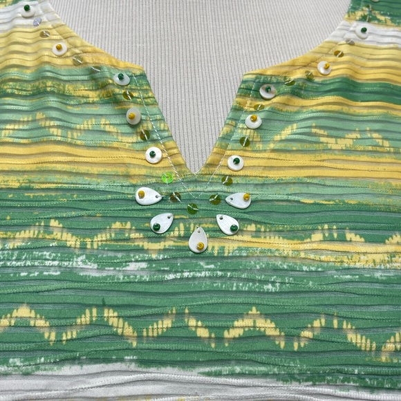 Alfred Dunner Embellished Short Sleeve Shirt Medium - Picture 2 of 11